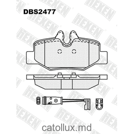DBS2477 (SP 642) (T1383)* Mercedes Viano,Vito spate (+senzor) 