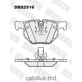 DBS2516 (SP 637) (T1366) * BMW 5 (E60,E61), 6 (E63,E64), X5 (E70), X6 spate 