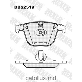 DBS2519 (SP 627) (T1293) * BMW 5 (E60,E61), 7 (E65,E66), X5 (E70) spate 