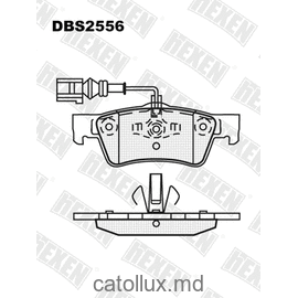 DBS2556 (T1622) * Mercedes C-Class (W204), E-Class (W212) fata 