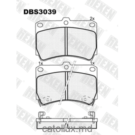 DBS3039 (SP 131) (T3014) * Kia Rio, Mazda 121, 323,Demio fata 