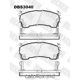 DBS3040 (SP 125) (T1557) * Mazda 626 (GE),MX- 6,Xedos 6 fata 