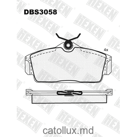 DBS3058 (SP 269) (T5121) * Nissan Almera II (N16), Primera (P11) fata 