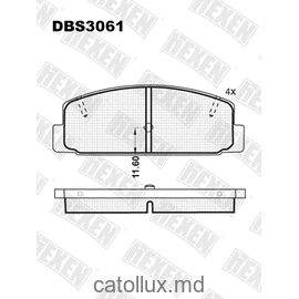DBS3061 (SP 611) (T3052) * Mazda 5, Premacy, 6, 323(BJ),626(GF,GW) spate 