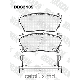 DBS3135 (SP 135) (T3004) * Nissan Sunny (N14)  fata 