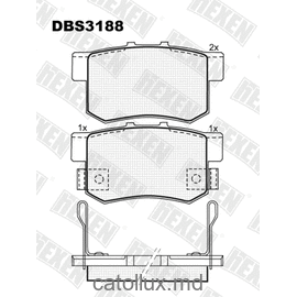 DBS3188 (SP 168) (T1263) * Honda Accord,Civic,Legend/Rover 600 spate 