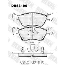 DBS3196 (SP 362) (T3089) * Toyota Avensis fata 