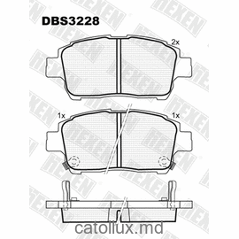 DBS3228 (SP 656) (T3099) * Toyota Prius, Yaris ,Yaris Verso fata 
