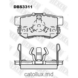 DBS3311 (T1263)* Honda Accord,CRV II spate 