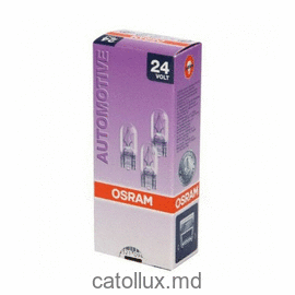 Автолампа OSRAM 24V W5W W2.1x9.5d (2845) 