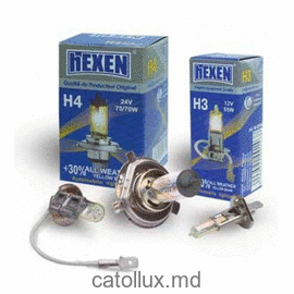 Автомобильная Лампочка Hexen H4 24V 75/70W P43t All weather+30% (3424ALLW) 