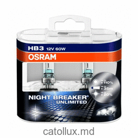 Bec auto OSRAM HB3 9005 NIGHT BREAKER UNLIMITED 4200K 12V 60W P20d (9005 NBU BOX) 