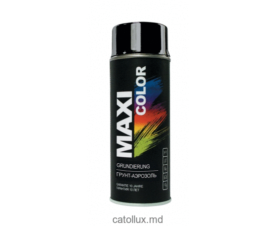 Vopsea culoare negru cu luci MX9005 Maxi Color RAL9005 400ml. 