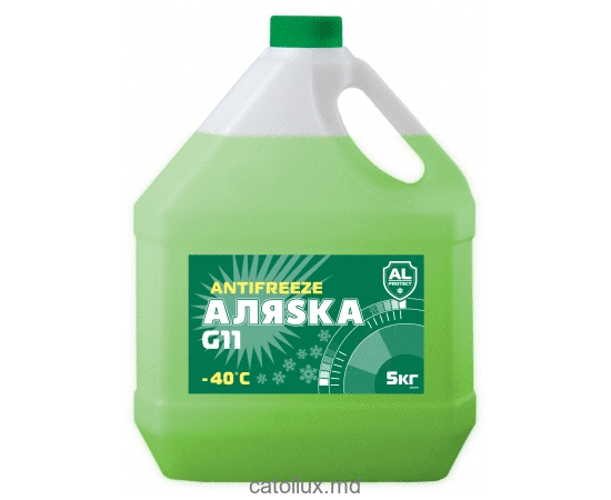 Антифриз Аляска G11 (зеленый) -40 С 5 кг 