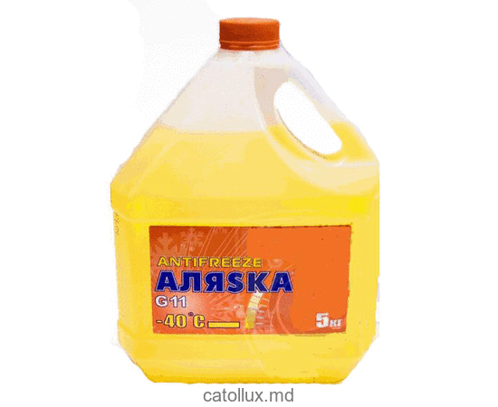Антифриз Аляска G11 (желтый) -40 С 5 кг 