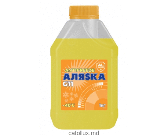 Антифриз Аляска G11 (желтый) -40 С 1 кг 
