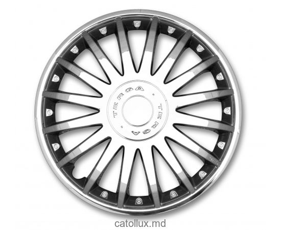 Колпаки для колес  16 TERGA CHROM  dark 