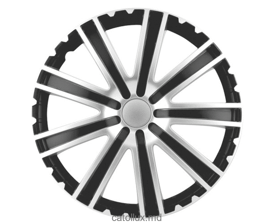 Колпаки 13 TORO Black Silver 