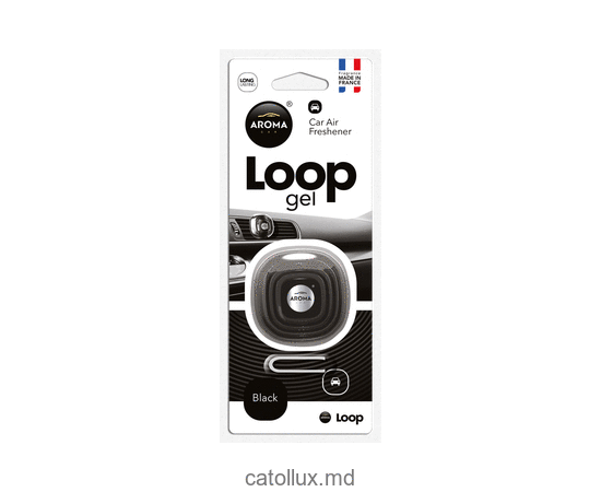 Ароматизатор Aroma Car Loop Gel Black 