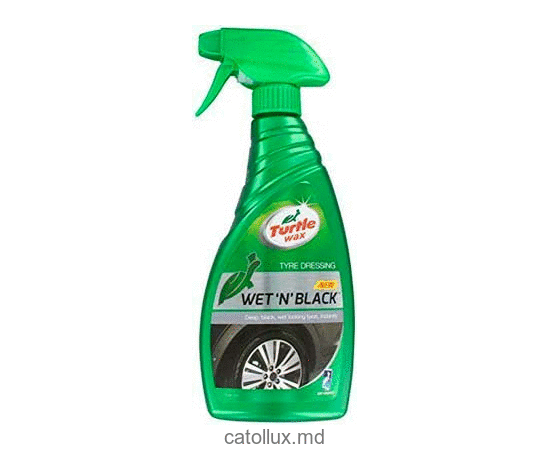 Solutie pentru strălucire a anvelopelor Turtle Wax FG7639 Green Line Wet N Black 500 ml 
