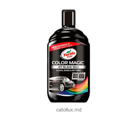 Turtle Wax Color Magic Jet Wax, Black, 500 ml 