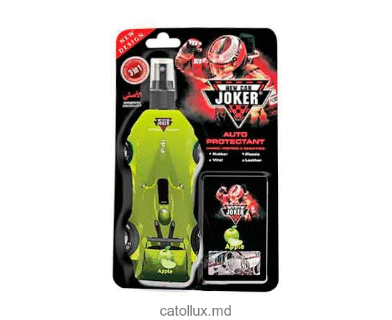 Полироль панели защитный JOKER NEW с губкой Яблоко 250мл 