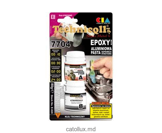 Алюминиевая паста эпоксидная Technicqll Клей 80г 