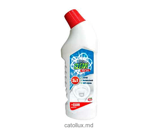 Средство для WC гель с  хлором Ultra Clean 1L  Средство для WC гель с  хлором Ultra Clean 1L