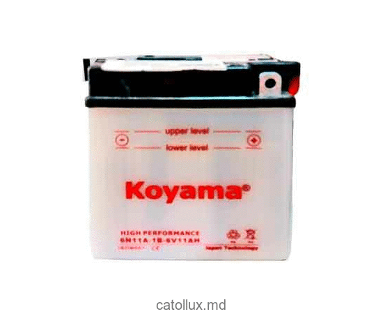 Baterie KOYAMA moto 6N11A-1B-6V11Ah  Baterie KOYAMA moto 6N11A-1B-6V11Ah