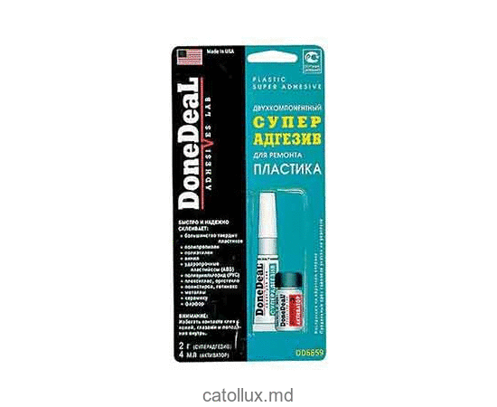 Adeziv cu doa componente pentru plastic DoneDeal DD6659 (2 g+4 ml) 