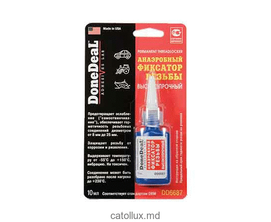Анаэробный фиксатор резьбы высокопрочный DoneDeal DD6687 10ml 