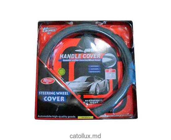 Оплётка руля, кожа (NC-09-401) Black-«L» 