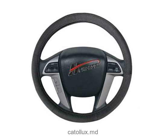 Husa volan, piele (NC-09-136) Black-«M» 