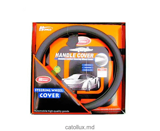 Оплётка руля, кожа (NC-09-396) Black-«M» 