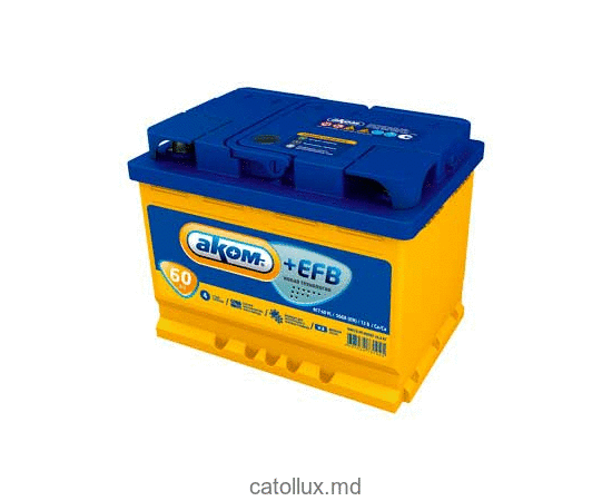 Аккумулятор АКОМ EFB 6СТ-60 Евро 