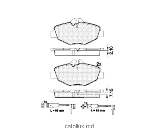 Тормозные колодки DBS2414 (SP 403) (T5154) *Mercedes E-class(W 211) пер. кoлодки/garnitura de frina 