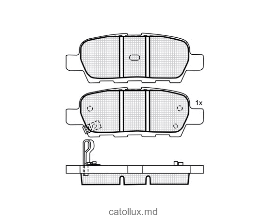 Тормозные колодки DBS3242 (SP 339) (T1334) * Nissan X-Trail, Maxima, Tiida задн. 