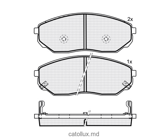 Тормозные колодки DBS3221 (SP 171) (T3025) * Mitsubishi Grandis,L400,Lancer,Pajero,Outlander пер. 