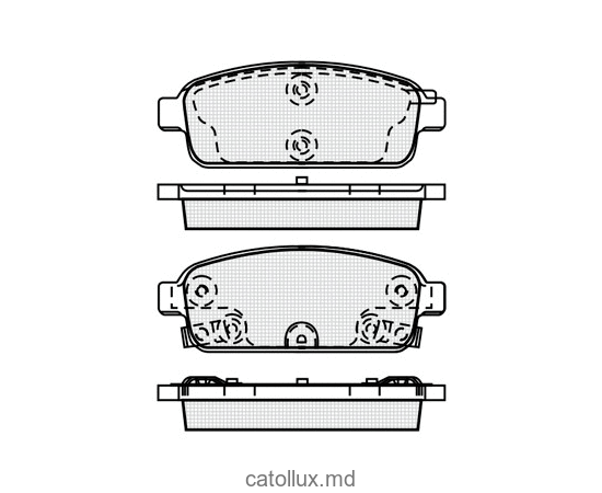 Тормозные колодки DBS3385 (T1997) * Chevrolet Cruze / Opel Astra 09-  зад. 