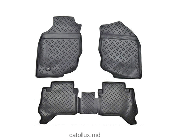 Резиновые коврики салона  Aileron 61954 Toyota Hilux (2012-15) 