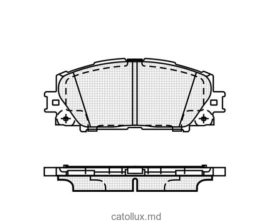 DBS3399 (T1814) * Toyota Prius 30, Yaris ,Yaris Verso placute fata 