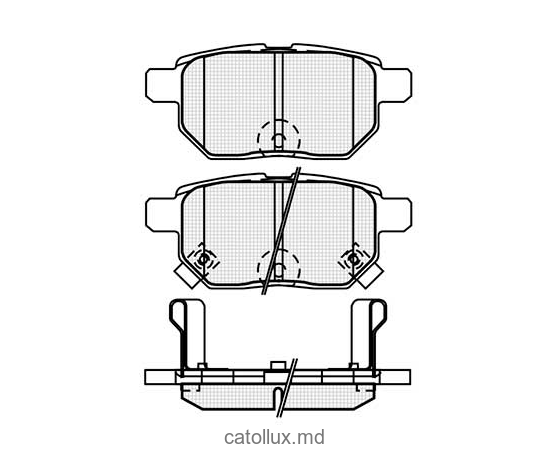 DBS3400 (T1921) Toyota Prius 30, Yaris ,Yaris Verso placute spate 