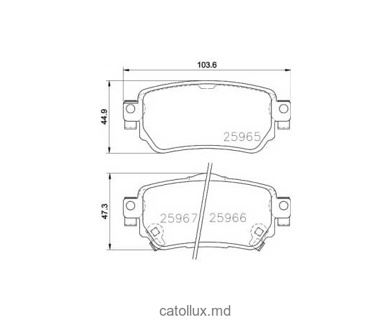 T2393 Nissan QashqaiI II 2013- ,Renault Kadjar placute fata 