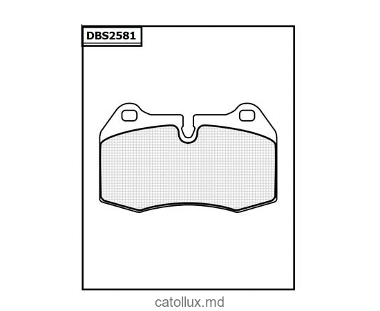 Placute frana DBS2581 SP272 T5091 BMW 5 E34 M5 BMW 7 E38 fata 