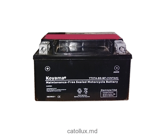 Аккумулятор для мотоцикла KOYAMA moto YTX7A-BS 12V-7Ah  Аккумулятор для мотоцикла KOYAMA moto YTX7A-BS 12V-7Ah
