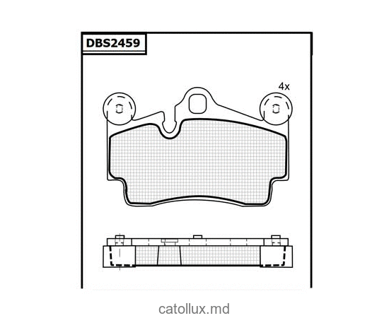Placute frana DBS2459 (T5150) (SP276) * Audi Q7 Porsche Cayenne VW Touareg spate 