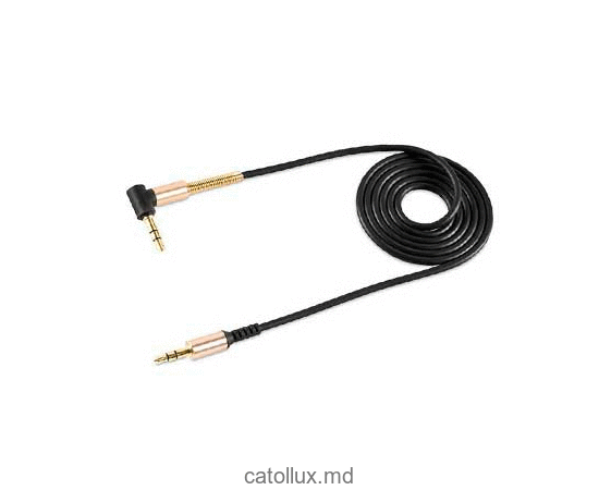 Cablu audio HELMET A024BK Audio Jack to Jack AUX Cable Black 