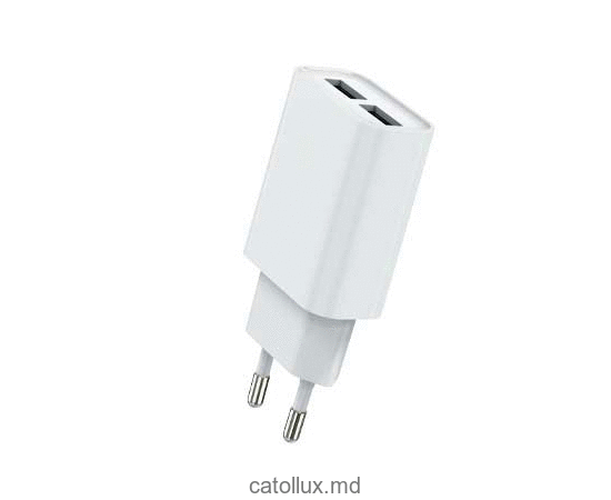 Incarcator pentru telefon Helmet HMTWC2USBW Wall Charger 2USB White 