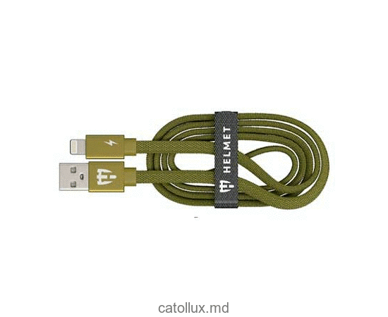 Cablu pentru Iphone, Ipad HELMET HL-CF221CM Kevlar Flat Lightning Cable 1m Helmet 