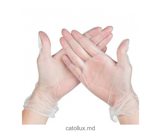 Manusi de unica folosinta vinil L pereche 